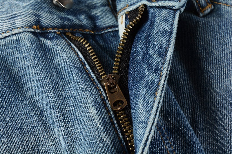 Contrast Patch Flared Jeans